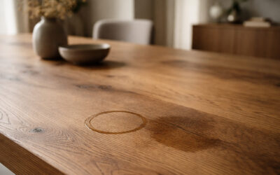 Wasserflecken auf Holz entfernen: So wird Holz wieder schön