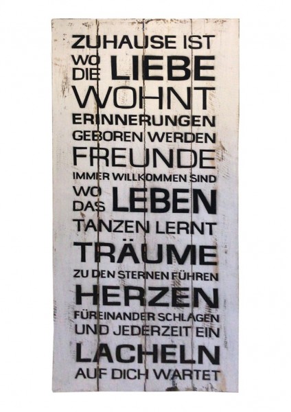 Deko-Holzschild 40x120cm "Board" handgefertigt